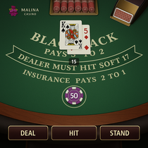 Malina Casino - Blackjack Table Game